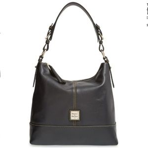 Seville - Sophie' Leather Hobo Black